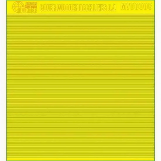 Wood Hunter M700008 1/700 Cover Wooden Deck Lines Paint Mask (Width: 0.4mm) - Model Ships & Boats