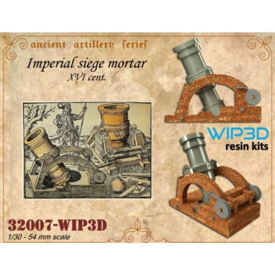 WIP3D 32007 1/32 Imperial Siege Mortar Resin kit - Military Vehicles & Tanks