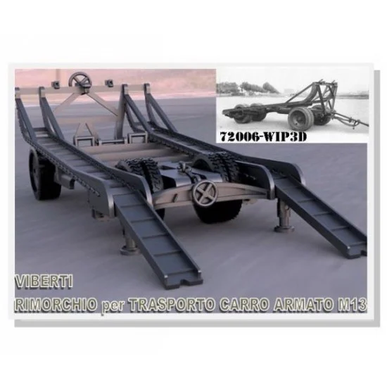 WIP3D 35006 1/35 M13 Carrier Trolley - Military Vehicles & Tanks