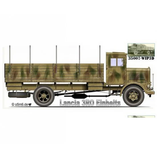 WIP3D 35007 1/35 Lancia 3Ro Cabina Unit - Military Vehicles & Tanks