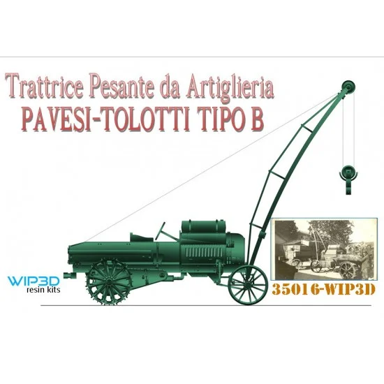 WIP3D 35016 1/35 Tractor Pavesi-Tolotti B Type with Crane
