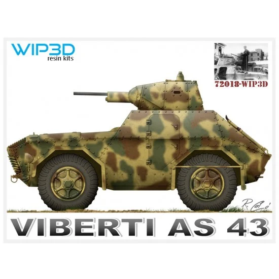 WIP3D 72018 1/72 Viberti AS 43 - Military Vehicles & Tanks