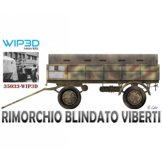 WIP3D 35033 1/35 Viberti Armoured Trailer - Military Vehicles & Tanks