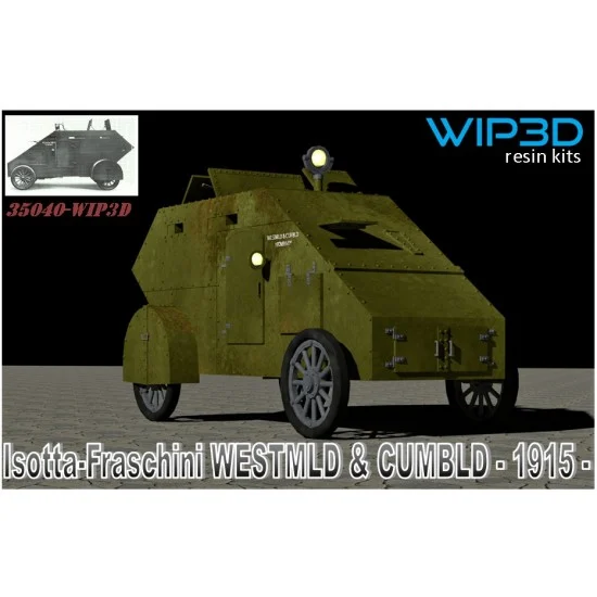 WIP3D 35040 1/35 Isotta-Fraschini Westmld & Cumbld Yeomanry