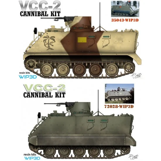 WIP3D 72028 1/72 VCC-2 CANNIBAL KIT resin kit with accessories