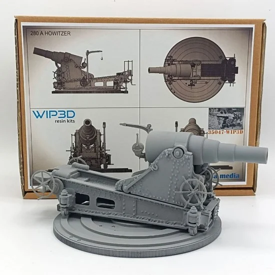 WIP3D 35047 1/35 Obice 280A Canna Media - Military Vehicles & Tanks