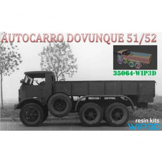 WIP3D 35064 1/35 Dovunque Truck 51/52 Resin Kit - Military Vehicles & Tanks
