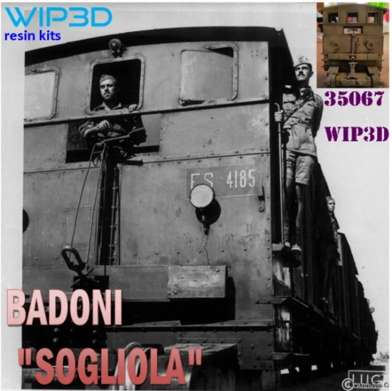 WIP3D 35067 1/35 Badoni Railway Tractor "Sogliola" - Military Vehicles & Tanks