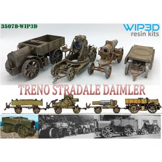 WIP3D 35078 1/35 Daimler Road Train Resin kits - Military Vehicles & Tanks