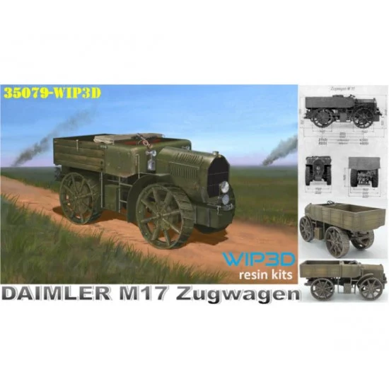 WIP3D 35079 1/35 Austrian Heavy Tractor 80hp Daimler M17 Zugwagen Resin kit - Military Vehicles & Tanks