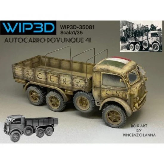 WIP3D 35081 1/35 Dovunque Truck 41 Resin kit - Military Vehicles & Tanks