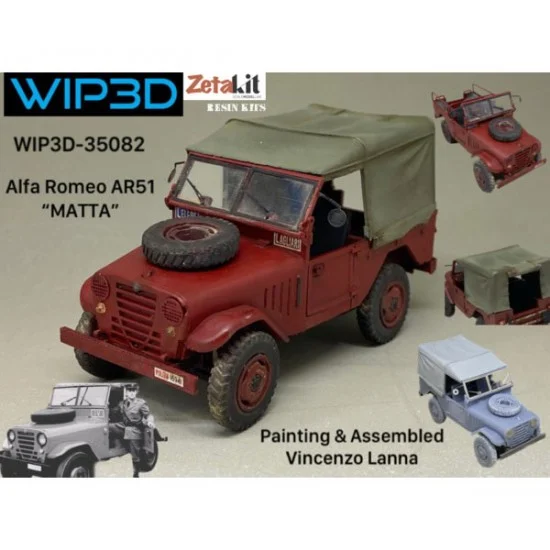 WIP3D 35082 1/35 Italian Alfa-Romeo AR51 MATTA Jeep