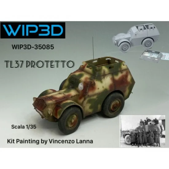 WIP3D 35085 1/35 WWII Italian TL37 Protetto Resin kit - Military Vehicles & Tanks