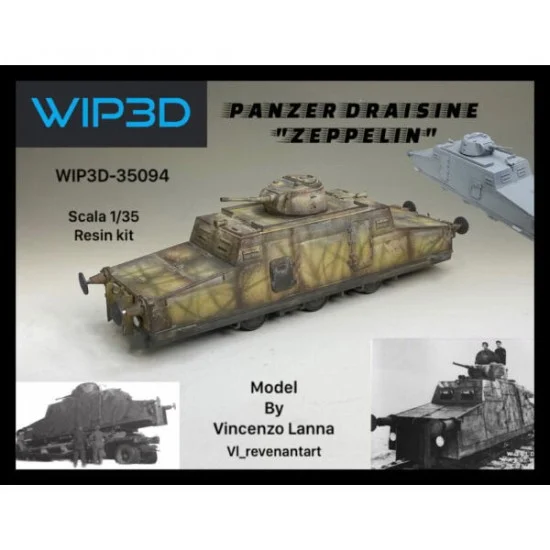 WIP3D 35094 1/35 Panzer 'Zeppelin' Draisine - Military Vehicles & Tanks
