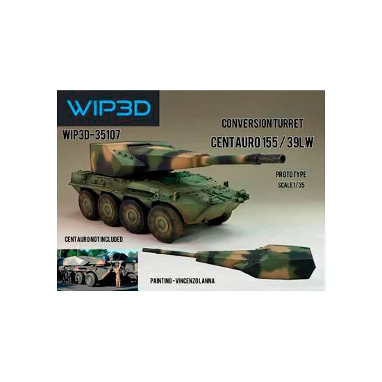 WIP3D 35107 1/35 Centauro 155/39L W Conversion Turret - Military Vehicles & Tanks