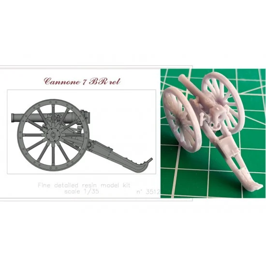 WIP3D 35125 1/35 Cannone 7BR Ret. - Military Vehicles & Tanks