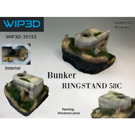 WIP3D 35133 1/35 Bunker Ringstand 58C - Military Vehicles & Tanks
