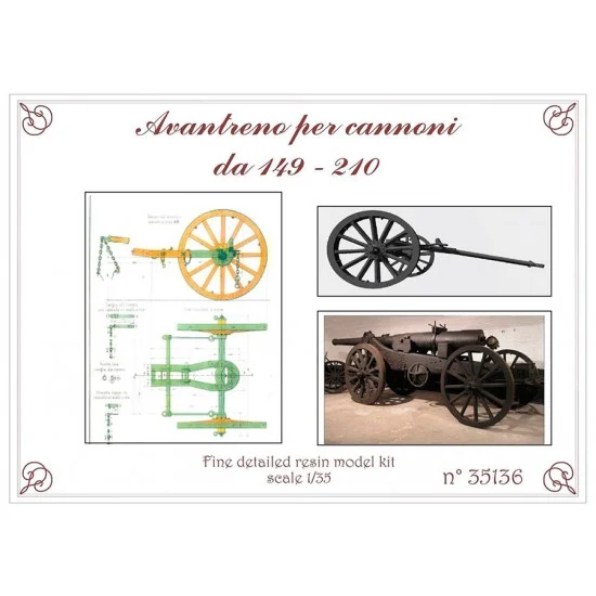 WIP3D 35136 1/35 Front Axle for Cannons 149-210