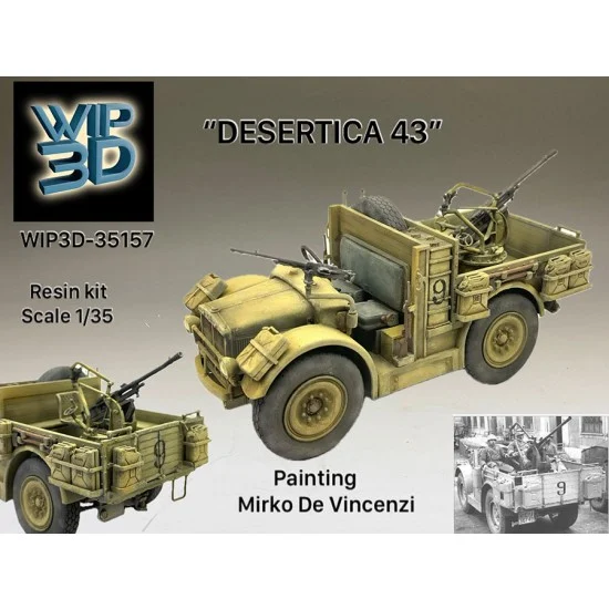 WIP3D 35157 1/35 Desertica 43 Reconnaissance Car - Military Vehicles & Tanks