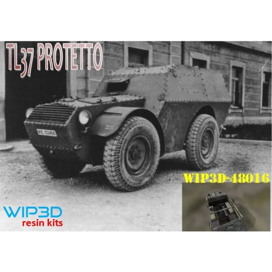 WIP3D 48016 1/48 WWII Italian TL37 Protetto Resin kit - Military Vehicles & Tanks