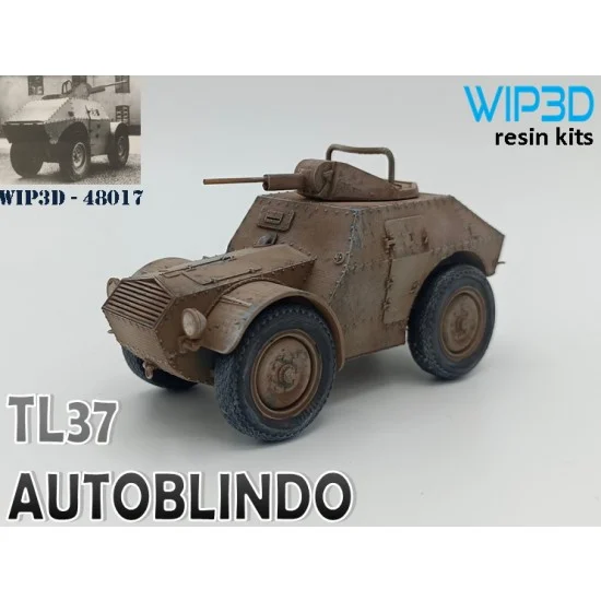 WIP3D 48017 1/48 WWII Italian TL37 Autoblindo - Military Vehicles & Tanks
