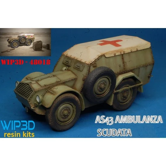 WIP3D 48018 1/48 Armoured Ambulance AS43 - Military Vehicles & Tanks