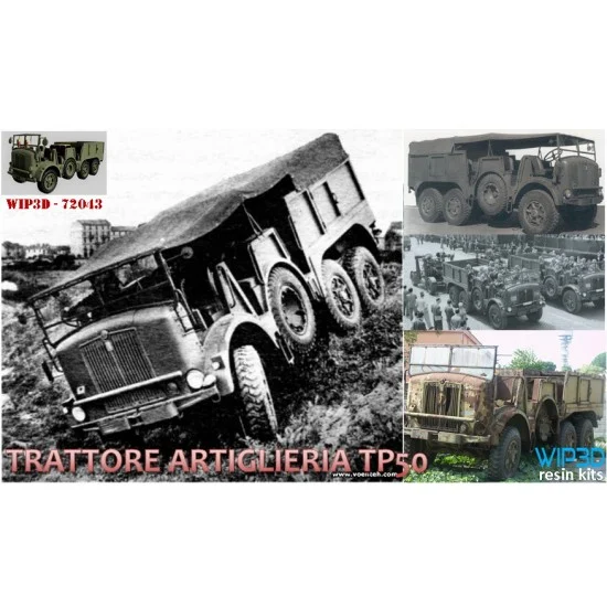 WIP3D 72043 1/72 Dovunque Tractor TP 50 Resin kit - Military Vehicles & Tanks