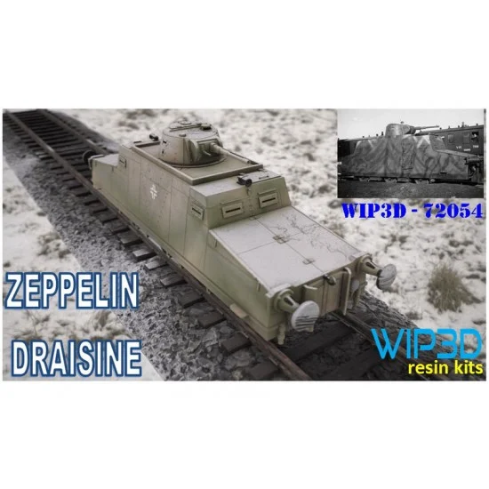 WIP3D 72054 1/72 Panzer 'Zeppelin' Draisine - Military Vehicles & Tanks