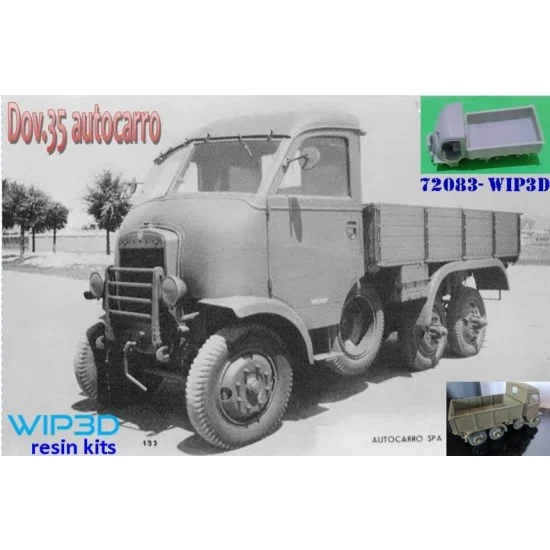 WIP3D 72083 1/72 Dovunque 35 Ra Truck Resin Kit - Military Vehicles & Tanks