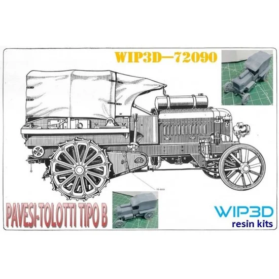 WIP3D 72090 1/72 Pavesi-Tolotti Type B Heavy Artillery Tractor