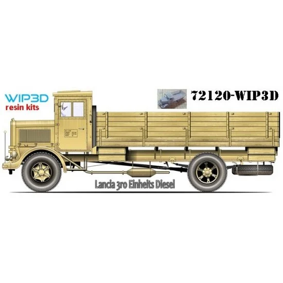 WIP3D 72120 1/72 Lancia 3RO Einheits Diesel Military Truck - Military Vehicles & Tanks
