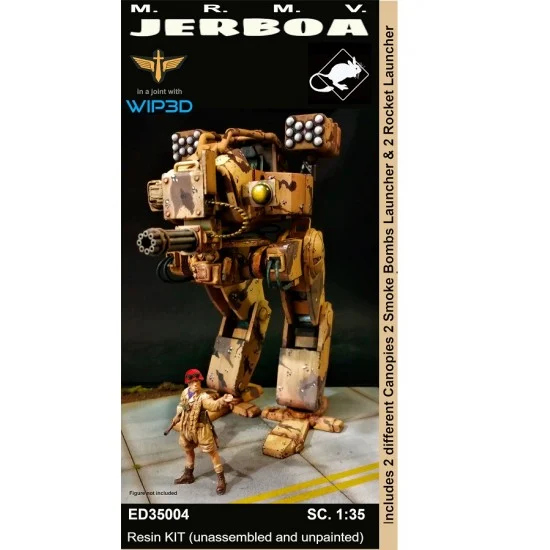 WIP3D ED35004 1/35 M. R. M. V. JERBOA kit (in collaboration with MDM Miniatures) - Sci-fi & Educational Toys