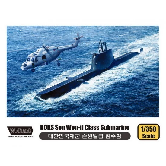 Wolfpack Design WP13503 1/350 ROKS Son Won-il Class Submarine w/Super Lynx Mk.99