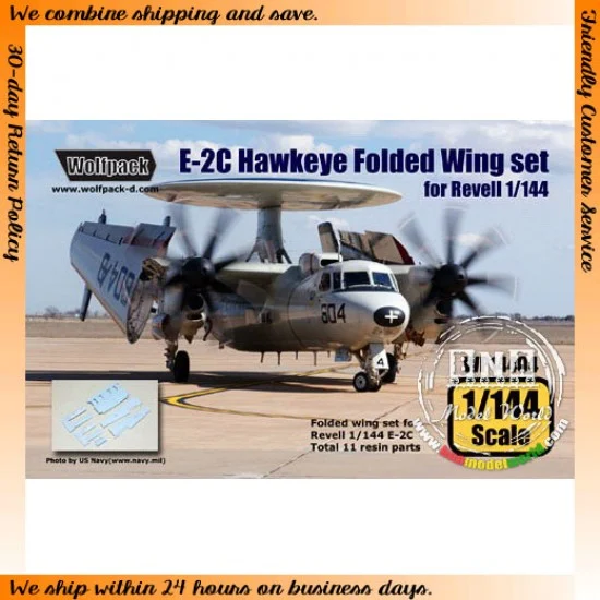 Wolfpack Design WP14404 1/144 E-2C Hawkeye Folded Wing Set for Revell kit
