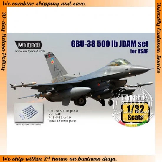 Wolfpack Design WP32012 1/32 GBU-38 500lb JDAM Set for USAF