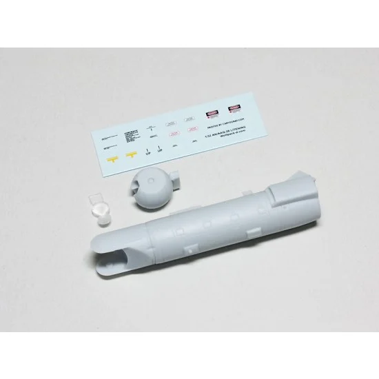 Wolfpack Design WP32064 1/32 AN/AAQ-28 LITENING II/III Targeting Pod set for USMC F/A-18 (3 Resin pcs+Decals)