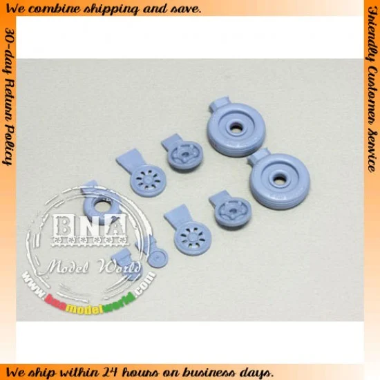 Wolfpack Design WP48088 1/48 F-22A Raptor Resin Wheel set for Academy/Hasegawa kit