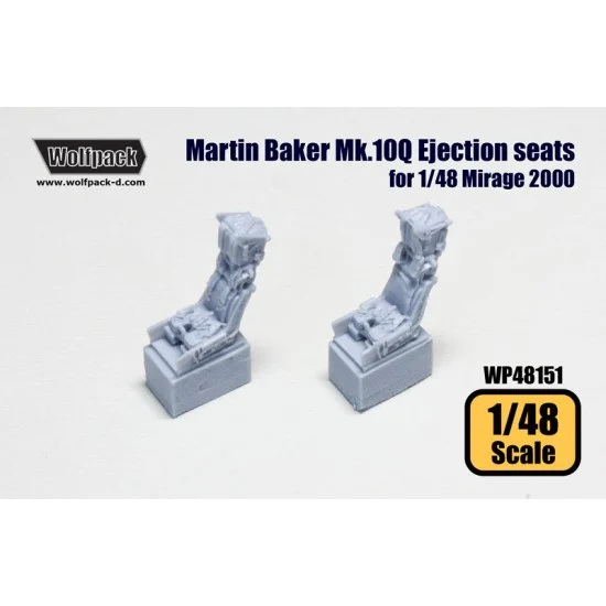 Wolfpack Design WP48151 1/48 Martin Baker Mk.10 Ejection Seats (2pcs) for Dassault Mirage 2000 - Model Planes