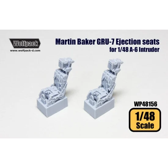 Wolfpack Design WP48156 1/48 Martin Baker GRU-7 Ejection Seats 2pcs for Grumman A-6 Intruder &EA-6B Prowler
