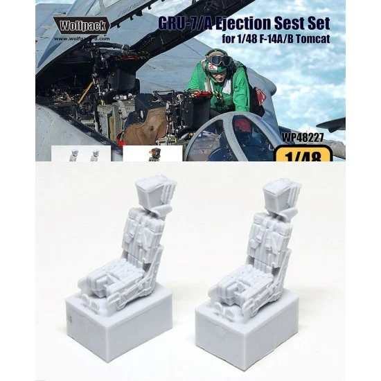 Wolfpack Design WP48227 1/48 Grumman F-14A/B Tomcat Martin Baker GRU-7/A Ejection Seats for Tamiya kits (2pcs)
