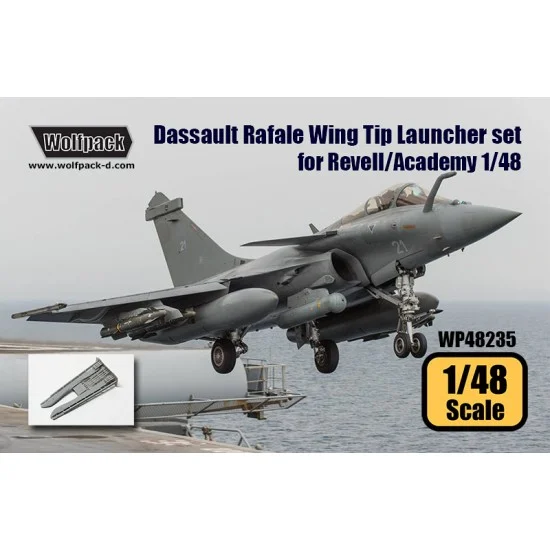 Wolfpack Design WP48235 1/48 Dassault Rafale Wing Tip Launcher set for Revell/Academy kits - Model Planes
