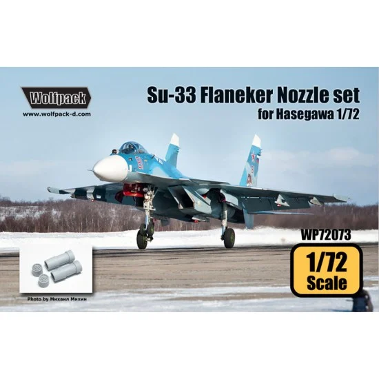 Wolfpack Design WP72073 1/72 Sukhoi Su-33 Sea Flanker AL-31F Engine Nozzle Set for Hasegawa kit