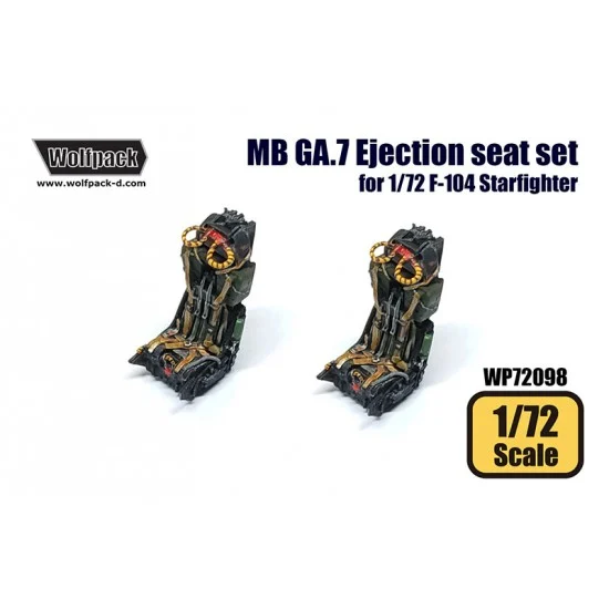 Wolfpack Design WP72098 1/72 F-104 Starfighter Martin Baker GA.7 Ejection Seat for Hasegawa kits