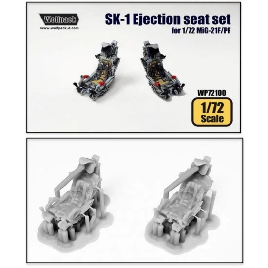 Wolfpack Design WP72100 1/72 Mikoyan-Gurevich MiG-21F/PF SK-1 Ejection Seat set (2pcs)
