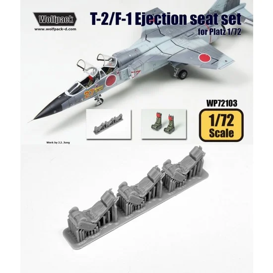 Wolfpack Design WP72103 1/72 Mitsubishi T-2/F-1 Ejection Seat set for Platz kit
