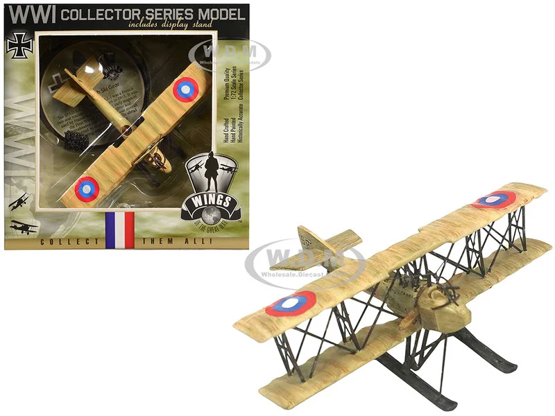 SPAD SA 4 Aircraft with Ski Gear "French Air Force" 1/72 Model Airplane by Wings of the Great War - Military Models
