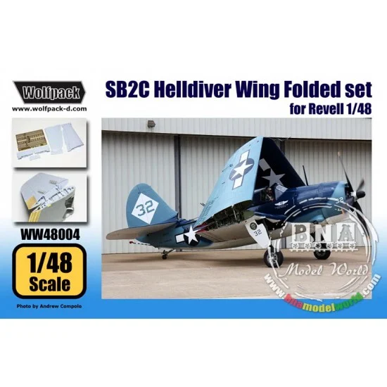 Wolfpack Design WW48004 1/48 SB2C Helldiver Wing Folded Set for Revell kit - Model Planes