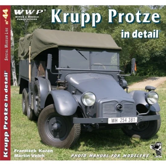 WWP Books R044 Krupp Protze in Detail (Soft cover, 240x225mm, 84 pages) - Modelling Publication