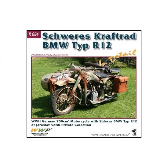 WWP Books R064 BMW R12 in Detail (Soft cover, 240x225mm, 48 pages) - Modelling Publication