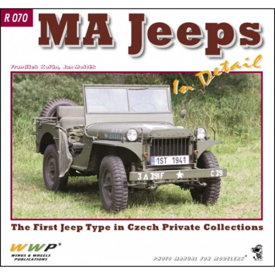 WWP Books R070 MA Jeeps in Detail (Soft cover, 240x225mm, 72 pages) - Modelling Publication